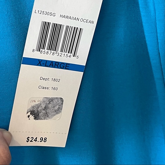 Nina Leonard Maxi Aqua Size XL NWT - Picture 4 of 12